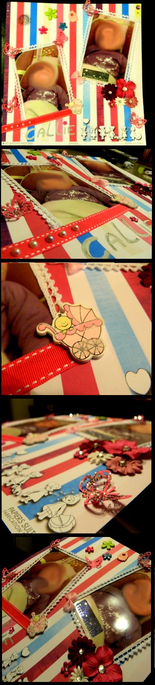 Tableau Fille Scrapbooking